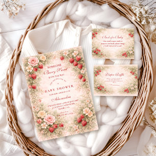 Sweet Strawberry Garden Books for Baby Enclosure Card