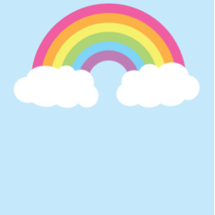 Rainbow Pastel Baby Shower Clouds Gender Neutral Invitation