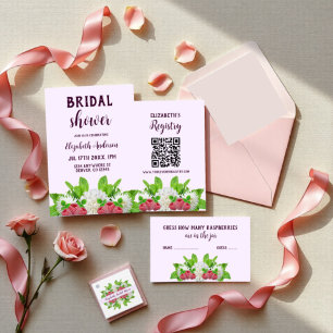 Garden Dahlia Bridal Shower Invitation