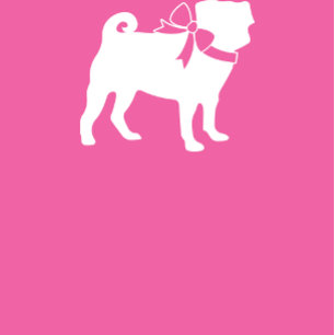 Pug Dog Baby Shower Puppy Pink Girl Invitation