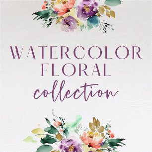 Watercolor Floral Wedding Save The Date