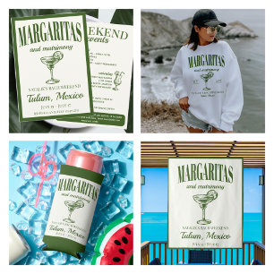 Margaritas And Matrimony Social Cocktail Itinerary Tapestry