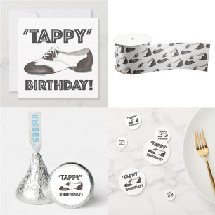 'Tappy' Happy Birthday Bday Tap Dance Shoe Party Invitation