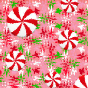 Peppermint Swirl Gift Tag Metal Tree Decoration