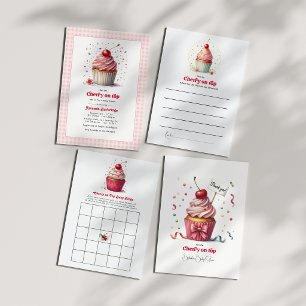 Cherry On Top Baby Shower Invitation