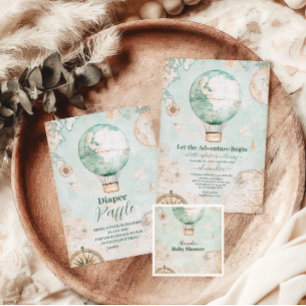 Adventure Awaits Gender Neutral Baby Shower Paper Plate