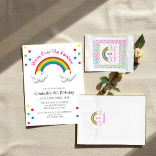 Rainbow Girl Any Age Birthday Classic Round Sticker