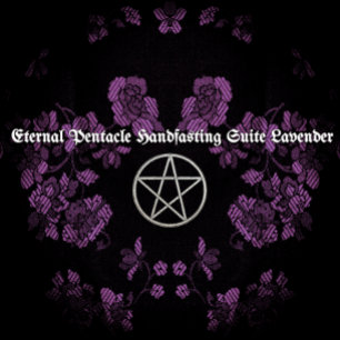 Eternal Handfasting/Wedding Pentacle Lavender Ste Invitation