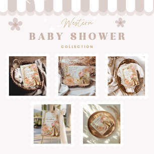Boho Cowgirl Western Diapper Raffle  Enclosure Card