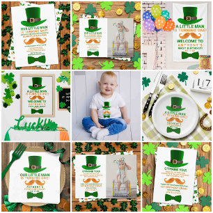 Modern Leprechaun St. Patrick's Day Birthday Real