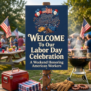 Patriotic Labor Day Long Apron