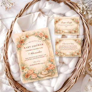 Western Floral Cowgirl Baby Shower Napkin