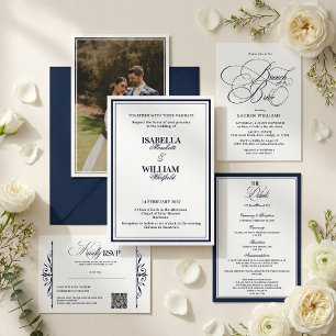 Luxury Navy Elegant Bridal Shower Game