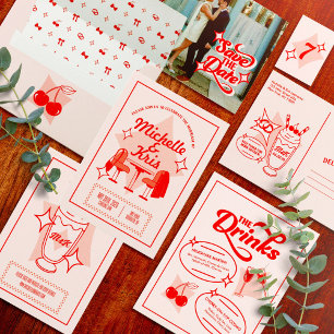 Retro Diner Wedding Bar Menu Pedestal Sign