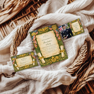 Patriotic Military Graduation Party RSVP Card