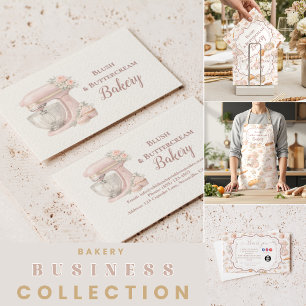 Elegant Blush Patisserie Bakery Business Apron