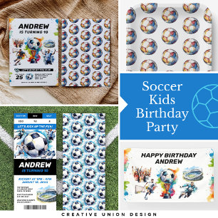Soccer Birthday Invitation - Football - Kids Party