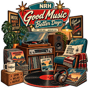 Good Music Better Days Vintage Vinyl Record T-Shir T-Shirt