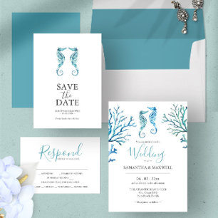 Beach Wedding Save The Date Magnets