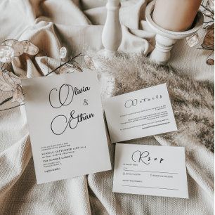 Minimalist Wedding Invitation 