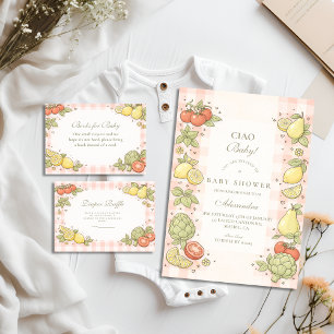 Italian Market Produce Baby Shower Napkin