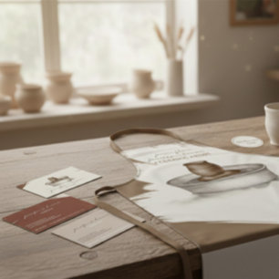 Pottery Ceramic Artist Tools Business Card