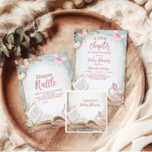 Storybook New Chapter Diapper Raffle Enclosure Card