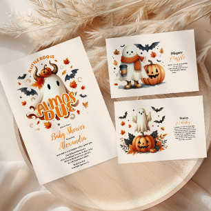 A Little Boo is Almost Due Halloween Baby Shower Invitation
