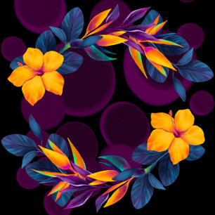 Birds of Paradise Hibiscus Wedding Shower Invitati Invitation