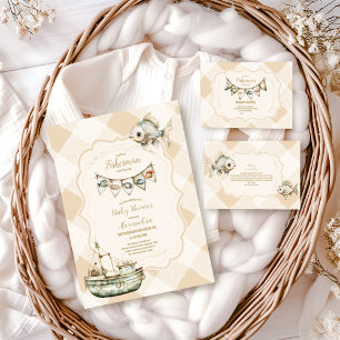 Little Fisherman Fishing Diapper Raffle Enclosure Card
