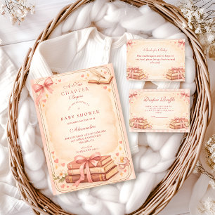 A New Chapter Storybook Baby Shower Invitation