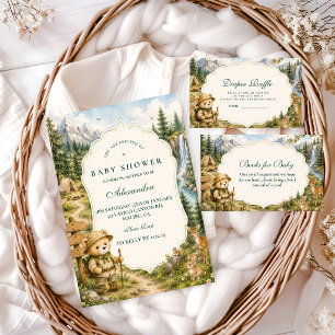 Whimsical Bear Camping Books for Baby Enclosure Card