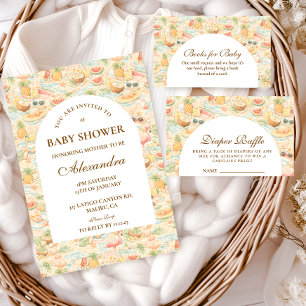 Pastel Tropical Animals Napkin