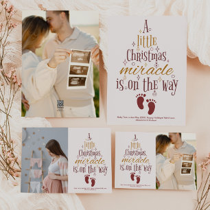 Custom Christmas Pregnancy Announcement