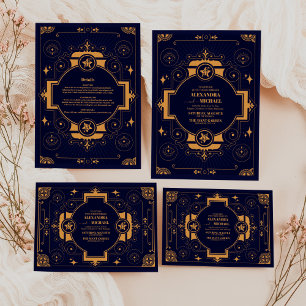 Elegant Celestial Wedding Invitation