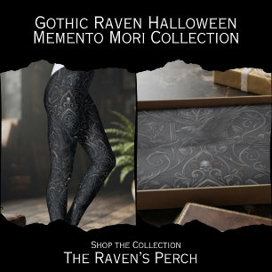 Moody Charcoal Victorian Memento Mori Wrapping Paper Sheet