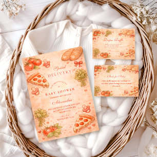 Sweet Pizza Baby Shower Napkin