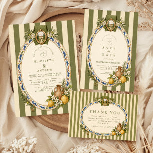 Rustic Italian Wedding Save The Date