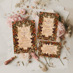 Autumn Orchard Wedding Thank You Card