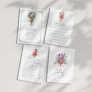 She's Been Scooped Up Bridal Shower Invitation