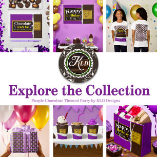 Personalised Chocolate Candy Bar Party Invitation
