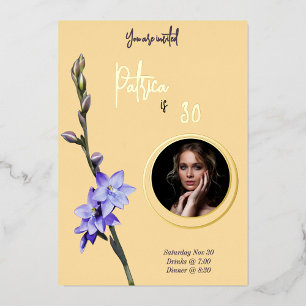 Butter Yellow & Lilac SunOrchid Photo Birthday