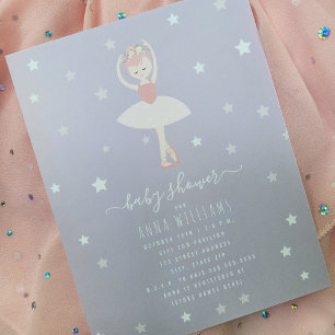 Ballerina Baby Shower Invitation