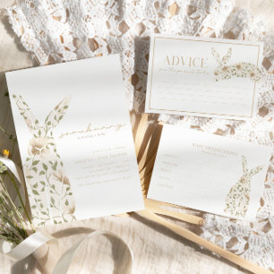 Somebunny Spring Easter Floral Books for Baby Enclosure Card