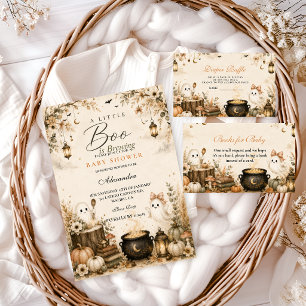 Elegant Little Boo Is Brewing Coffee Baby Shower Napkin