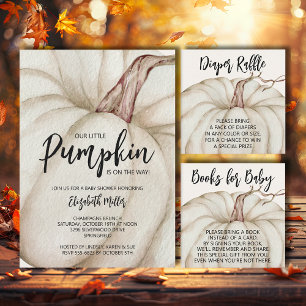 Autumn Pumpkins Gender Neutral Baby Shower Invitation