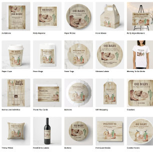 Wood Cowboy Baby Shower welcome backdrop Tapestry