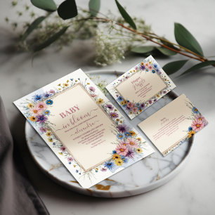Blush Pink Floral Baby in Bloom Napkin
