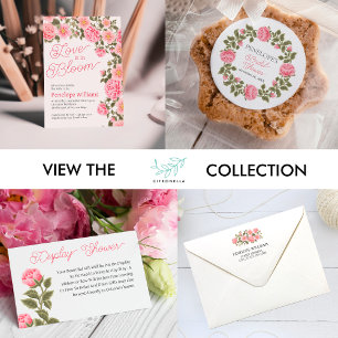 LOVE IS IN BLOOM PRETTY PINK WILD ROSES INVITATION