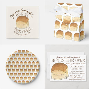 Celebrate Bun in the Oven New Baby Shower Invitation